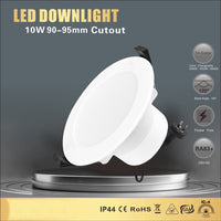 2 PCS LED DOWNLIGHT KIT 90MM NON DIM 10W 3 COLOR IN 1 WARM WHITE COOL WHITE DAY LIGHT TRI COLOR