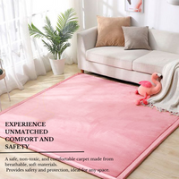 Soft Touch Ultra Plush Memory Foam Tatami Blush Pink Mat - 200 X 400 CM