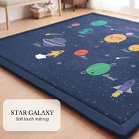 Soft Touch Ultra Plush Memory Foam Kids Star Galaxy Mat - 150 x 200 CM