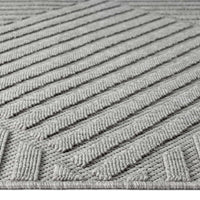 Alpha Outdoor Rug - Light Grey - 80x300