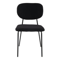 Charcoal Charm Armless Dining Chair Duo