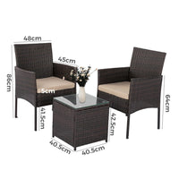 Dreamo Delightful 3 Piece Bistro Set