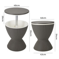 Taupe Ice Bucket Table