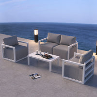 Alfresco Serenity Outdoor Lounge Set   Charcoal Grey