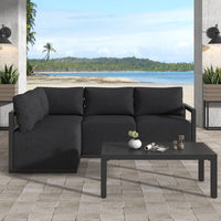 Four-Seat Alfresco Harmony Set - Charcoal Grey