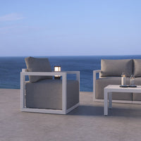Alfresco Serenity Outdoor Lounge Set - White