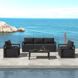 Alfresco 5-Seater Deep-Seated Patio Set   White