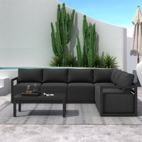 Alfresco Contemporary All-Weather Lounge Set - White