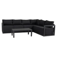 Alfresco Contemporary All-Weather Lounge Set - White