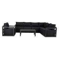 Alfresco 7-Seat Garden Lounge Set - White