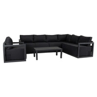 Alfresco 7-Seat Garden Lounge Set - White