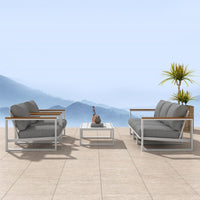 5 Seater Grandeur Lounge Suite - Charcoal Grey