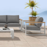 5 Seater Grandeur Lounge Suite - Charcoal Grey