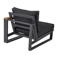5 Seater Grandeur Lounge Suite - Charcoal Grey