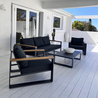 5 Seater Grandeur Lounge Suite – Charcoal Grey