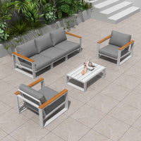 5 Seater Grandeur Lounge Suite - Charcoal Grey