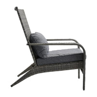 Coastal Weave Reclining Armchair with Bonus Cushion Covers