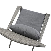 Coastal Weave Reclining Armchair with Bonus Cushion Covers