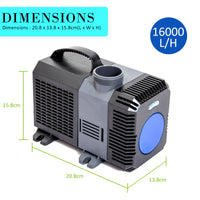 Combo Aquarium Garden Filter 10000L/H + Submersible Water Pump 16000L/H