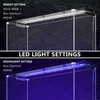 18W Aquarium Blue White LED Light for Tank 75-95cm