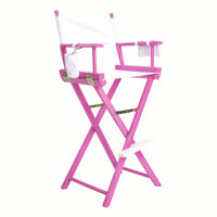 Director Movie Folding Tall Chair 76cm PINK HUMOR