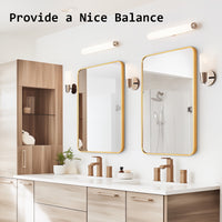 Wall Mirror Rectangular Aluminum Frame Bathroom 60x80cm GOLD