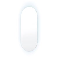 LED Wall Mirror Oval Anti-Fog Bathroom 45x100cm