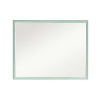 Wall Mirror Rectangular Frame Bathroom 70x90cm Turquoise