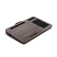 Lap Desk Laptop Stand Phone Tablet Holder Mousepad Cushioned Lapdesk IRON GREY OAK