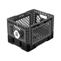 25L Smart Foldable Stackable Crate Tool Collapsible Storage Box - Charcoal