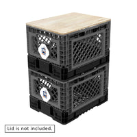 25L Smart Foldable Stackable Crate Tool Collapsible Storage Box - Charcoal