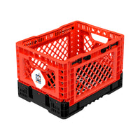 25L Smart Foldable Stackable Crate Tool Collapsible Storage Box - Red