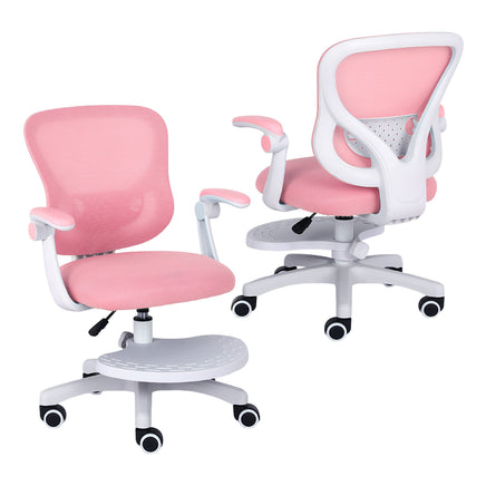Kids Desk Chair - Children Office Study Seat with Footrest CILO - Pink