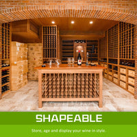 Timber Wine Rack Storage Cellar Organiser 120 Bottle