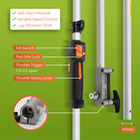 Dynamic Power 26cc Petrol Whipper Snipper Brush Cutter + 1 Blade