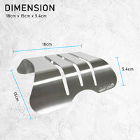 Combo Hexagon Stainless Steel Chopping Cutting Board + Chopping Boards Holder