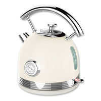 PHILEX Electric Kettle Water Boiler Stainless Steel Retro 1.7L IVORY