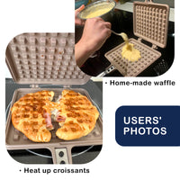 Giorno Felice IH Waffle Maker Pan Non-Stick Double-Sided Detachable