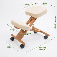 Ergonomic Adjustable Kneeling Chair WHITE