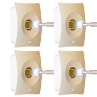 4X Door Stopper Wall Mount Door Stop Adhesive Catch Hole Advanced BEIGE