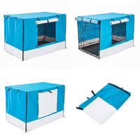 Cage Cover Enclosure for Wire Dog Cage Crate 24in BLUE