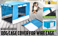 Cage Cover Enclosure for Wire Dog Cage Crate 36in BLUE