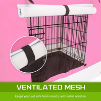 Cage Cover Enclosure for Wire Dog Cage Crate 42in PINK