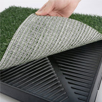 Pet Dog Potty Tray Training Toilet + 1 Grass Mat 63cm x 50cm