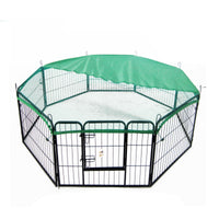 Pet Playpen Heavy Duty Foldable Dog Cage 8 Panel 31in with Cover