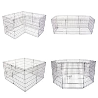 Pet Playpen Foldable Dog Cage 8 Panel 42in