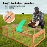 Paw Mate Chicken Coop Rabbit Hutch Extension Run 180 x 90 x 48cm Runey