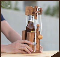 Brainteaser beer bottle mystery lock puzzle- open the lock before you can have a drink! Great party gift