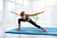 Day bed Roll Out Mattress XL Large Foldout Mat relaxation day bed camping or Yoga Matt Natural Kapok Filled BLUE 120x200