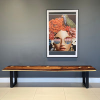 Bench seat or low set console table, hallway table Raintree Wood 1.8 Meter 180cm